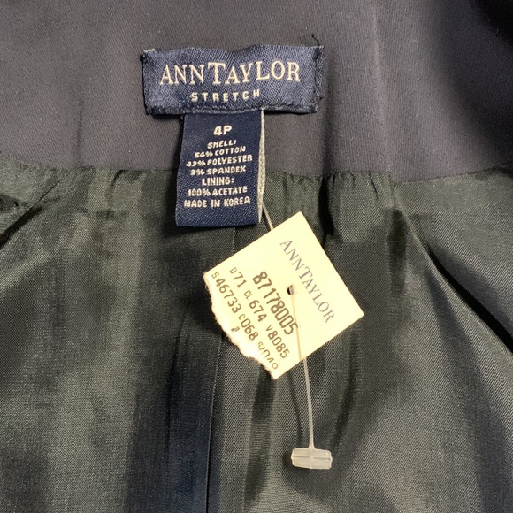 Ann Taylor Navy Tuxedo Blazer NWT - Picture 6 of 8